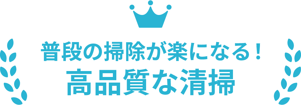 普段の掃除が楽になる！高品質な清掃